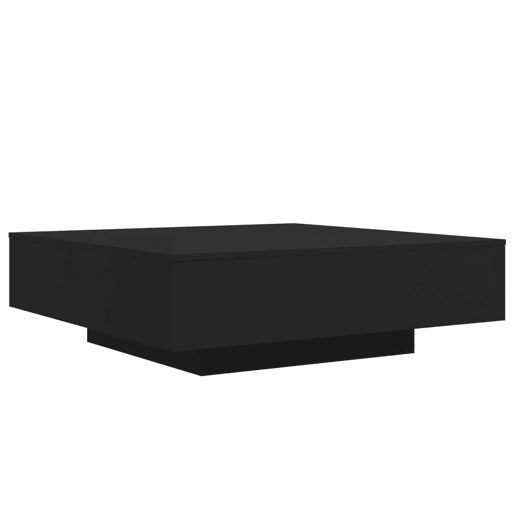 Mesa de Centro, Mesa baixa, com luzes LED 100x100x31 cm preto