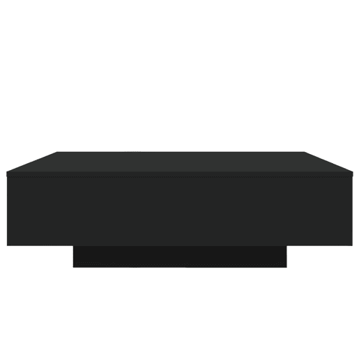 Mesa de Centro, Mesa baixa, com luzes LED 100x100x31 cm preto