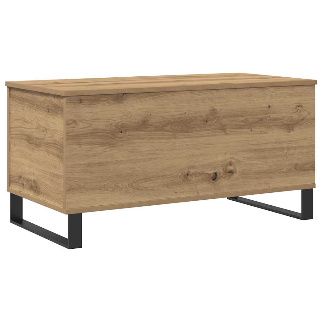 mesa de cafe - mesa de centro madera de ingenieria roble artisan 90x445x45 cm