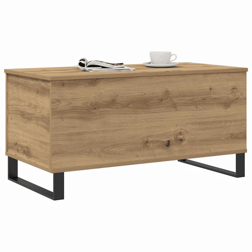 Mesa de Centro, Mesa baixa, 90x44,5x45 cm derivados madeira carvalho artisiano
