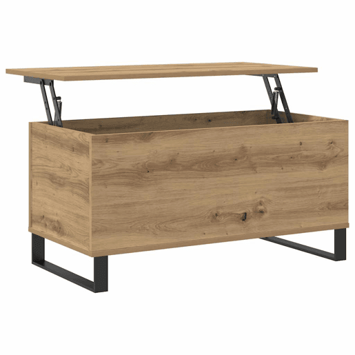 Mesa de Centro, Mesa baixa, 90x44,5x45 cm derivados madeira carvalho artisiano
