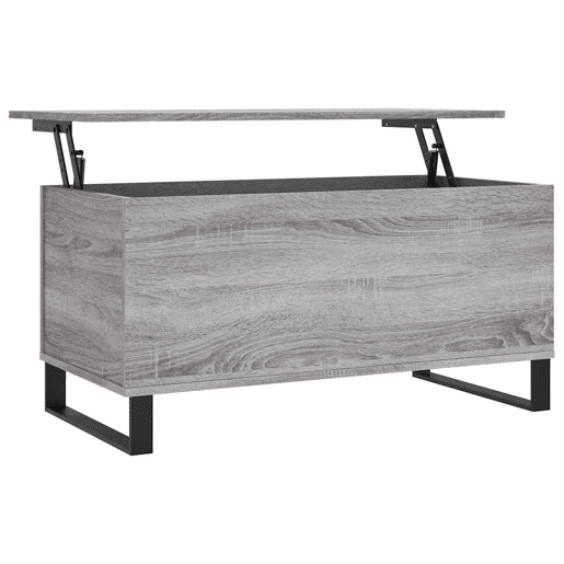 Mesa de Centro, Mesa baixa, 90x44,5x45 cm derivados de madeira cinza sonoma Mesa de Centro, Mesa baixa, 90x44,5x45 cm derivados de madeira cinza sonoma