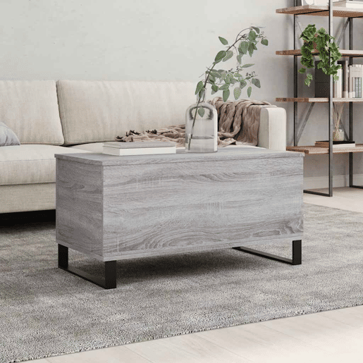 Mesa de Centro, Mesa baixa, 90x44,5x45 cm derivados de madeira cinza sonoma Mesa de Centro, Mesa baixa, 90x44,5x45 cm derivados de madeira cinza sonoma