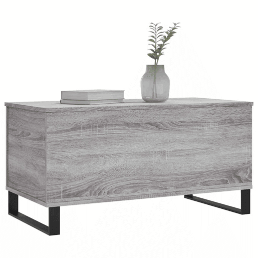 Mesa de Centro, Mesa baixa, 90x44,5x45 cm derivados de madeira cinza sonoma Mesa de Centro, Mesa baixa, 90x44,5x45 cm derivados de madeira cinza sonoma