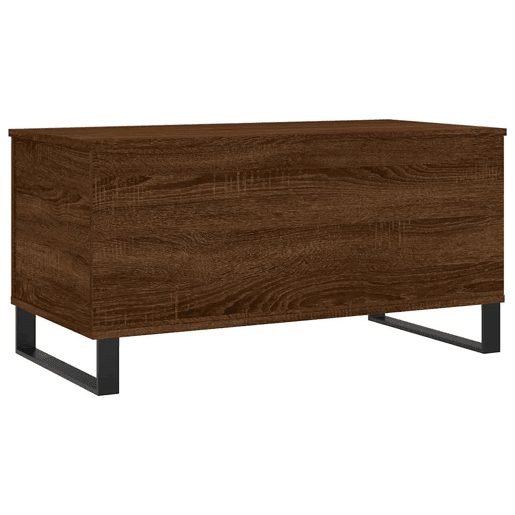 Mesa de Centro, Mesa baixa, 90x44,5x45 cm derivados madeira carvalho castanho