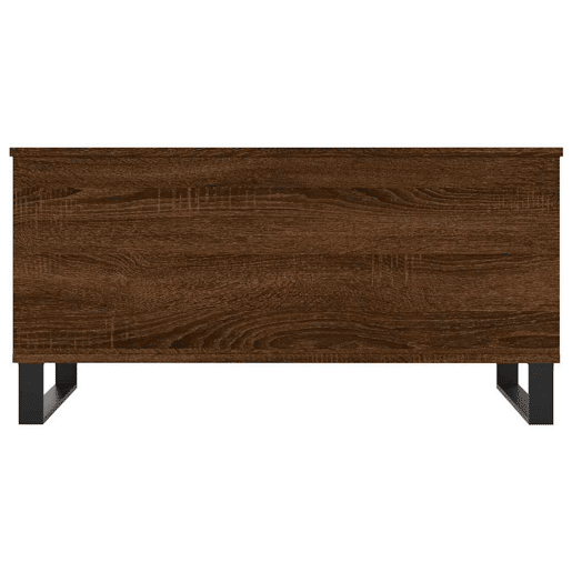 Mesa de Centro, Mesa baixa, 90x44,5x45 cm derivados madeira carvalho castanho
