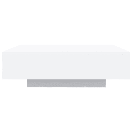 Mesa de Centro, Mesa baixa, com luzes LED 100x100x31 cm branco