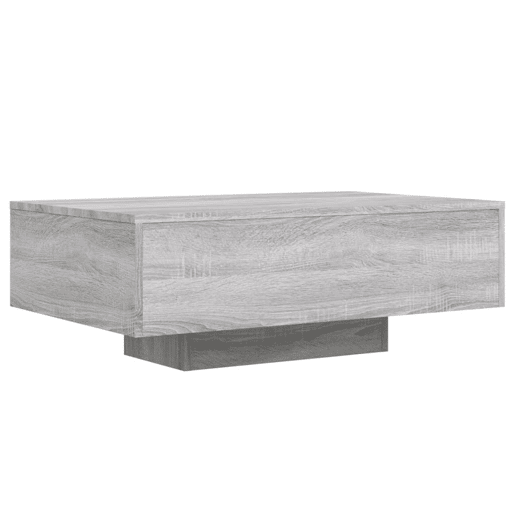 Mesa de Centro, Mesa baixa, com luzes LED 85x55x31 cm cinzento sonoma Mesa de Centro, Mesa baixa, com luzes LED 85x55x31 cm cinzento sonoma