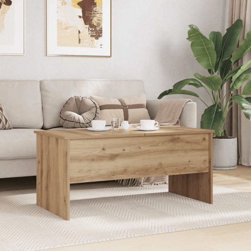 Mesa de Centro, Mesa baixa, Carvalho Artesanal 102 x 50,5 x 46,5 cm