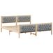 Estructura de cama matrimonial 165x210 Estructura de cama matrimonial 165x210 Blanco/ Gris Claro
