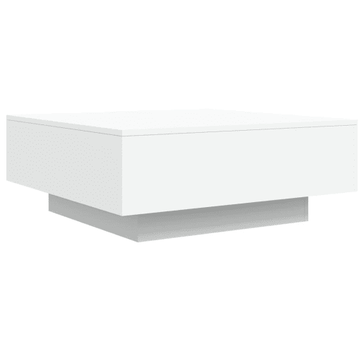 Mesa de Centro, Mesa baixa, com luzes LED 80x80x31cm branco Mesa de Centro, Mesa baixa, com luzes LED 80x80x31cm branco