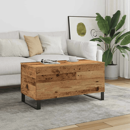 Mesa de Centro, Mesa baixa, 90x44,5x45 cm derivados de madeira madeira velha