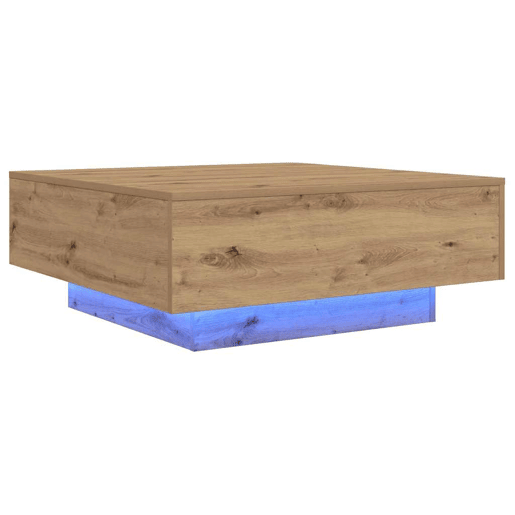 Mesa de Centro, Mesa baixa, Carvalho Artesanal 80 x 80 x 31 cm
