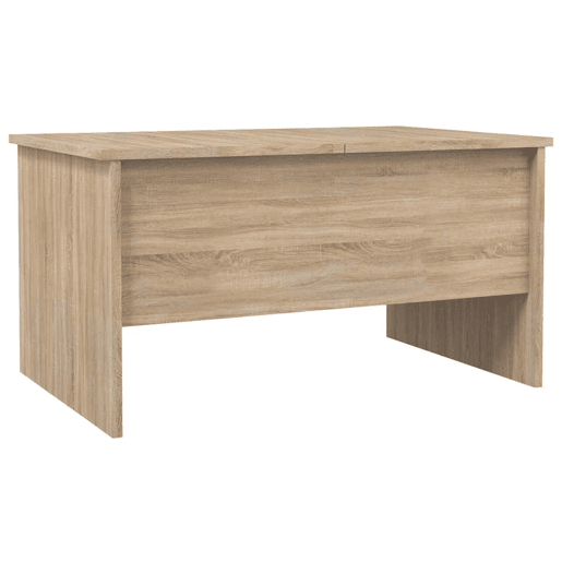 Mesa de Centro, Mesa baixa, 80x50x42,5 cm madeira processada carvalho sonoma