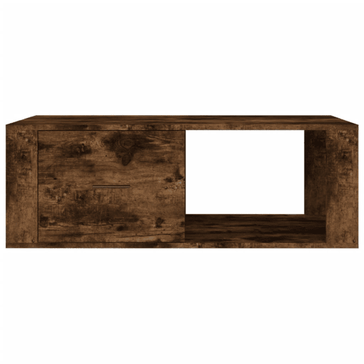 Mesa de Centro, Mesa baixa, 100x50,5x35 cm derivados madeira carvalho fumado