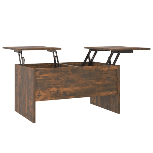 Mesa de Centro, Mesa baixa,80x50x42,5cm madeira processada carvalho fumado