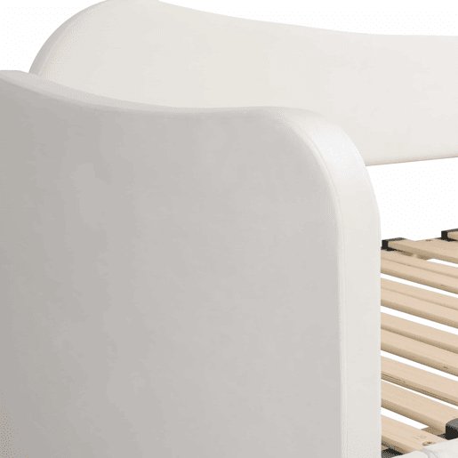 Cama tipo sofá-cama 90x200 cm - 2 gavetas de arrumação, sofá-cama extensível 180 cm, com porta USB - bege Cama tipo sofá-cama 90x200 cm - 2 gavetas de arrumação, sofá-cama extensível 180 cm, com porta USB - bege