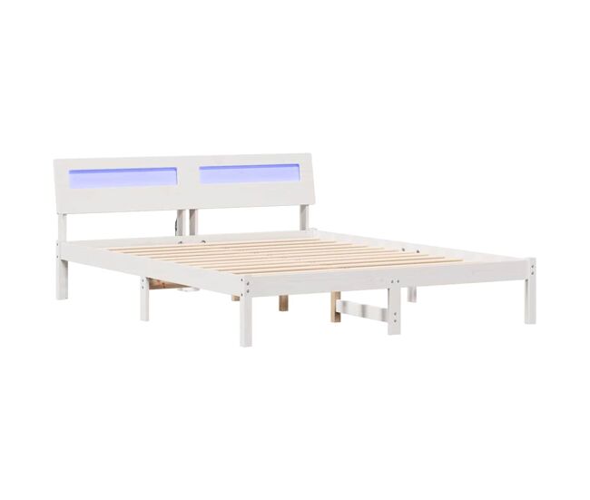 Estructura de cama doble matrimonial - 150 x 200 cm madera de pino macizo