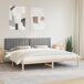 Estructura de cama matrimonial 205x205 Estructura de cama matrimonial 205x205 Blanco/ Gris Claro