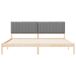 Estructura de cama matrimonial 205x205 Estructura de cama matrimonial 205x205 Blanco/ Gris Claro