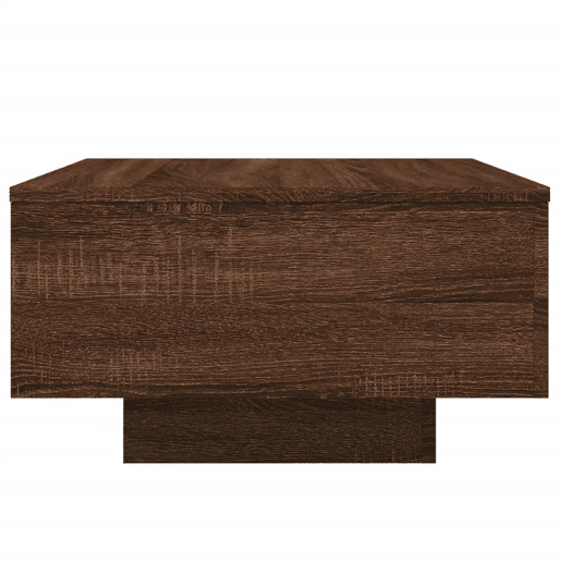 Mesa de Centro, Mesa baixa, com luzes LED 55x55x31 cm carvalho castanho Mesa de Centro, Mesa baixa, com luzes LED 55x55x31 cm carvalho castanho