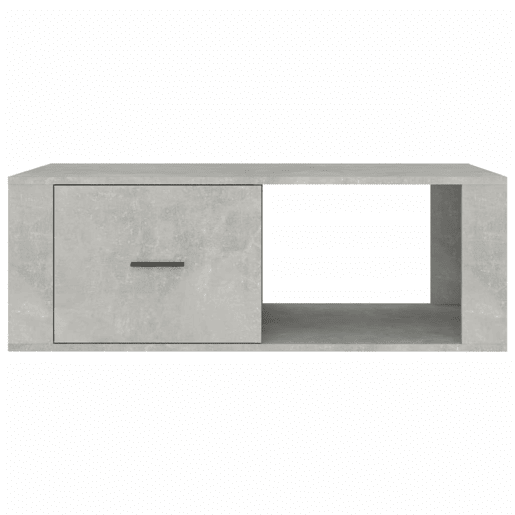 Mesa de Centro, Mesa baixa, 100x50,5x35 cm derivados madeira cinza cimento