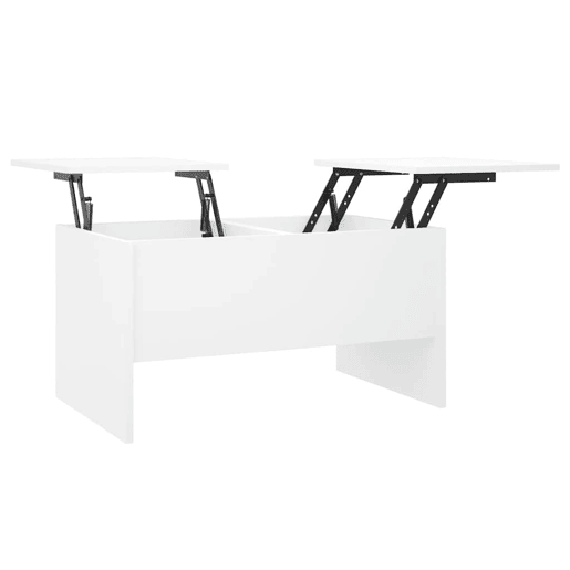 Mesa de Centro, Mesa baixa, 80x50x42,5 cm madeira processada branco Mesa de Centro, Mesa baixa, 80x50x42,5 cm madeira processada branco