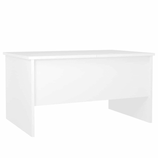 Mesa de Centro, Mesa baixa, 80x50x42,5 cm madeira processada branco Mesa de Centro, Mesa baixa, 80x50x42,5 cm madeira processada branco