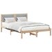 Estructura de cama matrimonial 165x205 Estructura de cama matrimonial 165x205 Blanco/ Gris Claro