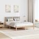 Estructura de cama matrimonial 165x205 Estructura de cama matrimonial 165x205 Blanco/ Gris Claro