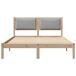 Estructura de cama matrimonial 165x205 Estructura de cama matrimonial 165x205 Blanco/ Gris Claro
