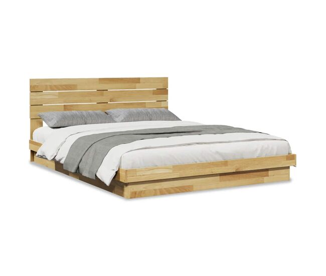 Estructura de cama doble matrimonial con cabecero - 150x200 cm