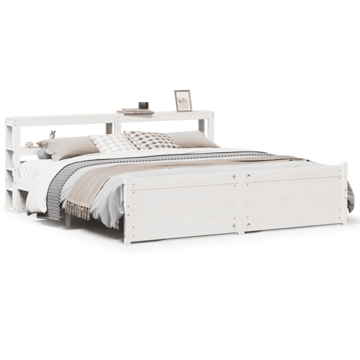 Estrutura De Cama Dupla para adultos c cabeceira - 180x200 cm branco
