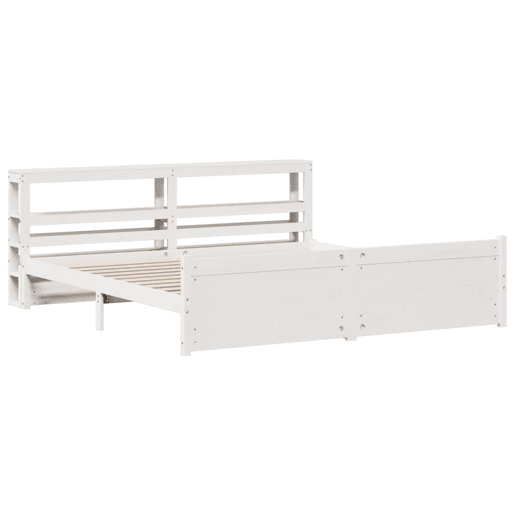 Estrutura De Cama Dupla para adultos c cabeceira - 180x200 cm branco