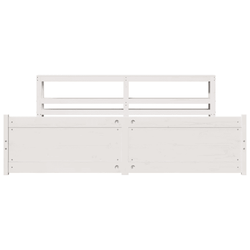 Estrutura De Cama Dupla para adultos c cabeceira - 180x200 cm branco