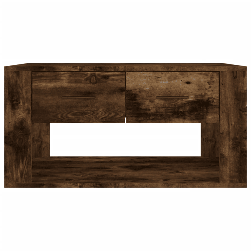 Mesa de Centro, Mesa baixa, 80x50x40 cm derivados de madeira carvalho fumado