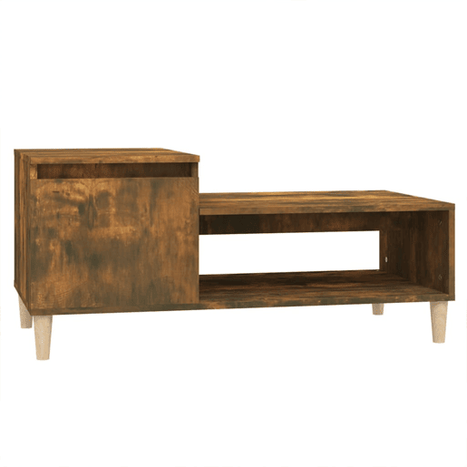 Mesa de Centro, Mesa baixa, 100x50x45 cm derivados madeira carvalho fumado