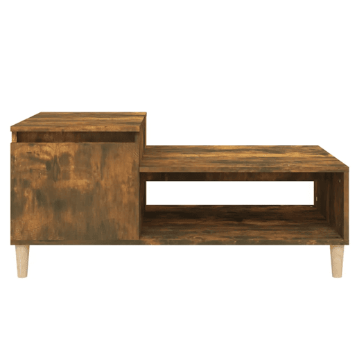 Mesa de Centro, Mesa baixa, 100x50x45 cm derivados madeira carvalho fumado