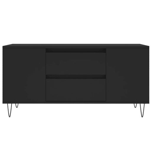 Mesa de Centro, Mesa baixa, 102x44,5x50 cm derivados de madeira preto