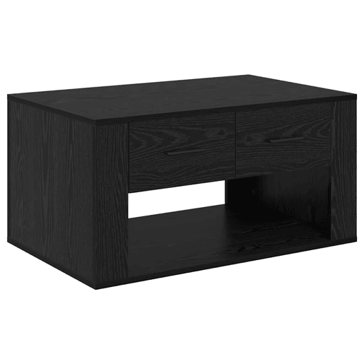 Mesa de Centro, Mesa baixa, com gaveta Carvalho Preto 80 x 50 x 40 cm