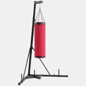 SPORTNOW Suporte para Saco de Boxe de Pé em Aço, Altura Ajustável 175u2013220 cm e 185u2013231 cm, Base Pesada e Saco de Lona para Treinos de MMA e Ginásio em Casa