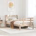 Estructura de cama individual para adultos 110x218 Estructura de cama individual para adultos 110x218 Blanco