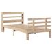 Estructura de cama individual para adultos 110x218 Estructura de cama individual para adultos 110x218 Blanco