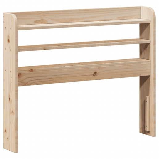 Estrutura de cama de solteiro para adultos com cabeceira 90x200 cm pinho maciço