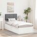 Estructura de cama simple para adultos 85x205 Estructura de cama simple para adultos 85x205 Blanco/ Gris Claro