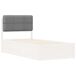 Estructura de cama simple para adultos 85x205 Estructura de cama simple para adultos 85x205 Blanco/ Gris Claro