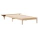 Estructura de cama individual para adultos 140x215 Estructura de cama individual para adultos 140x215 Marrón