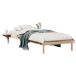Estructura de cama individual para adultos 140x215 Estructura de cama individual para adultos 140x215 Marrón
