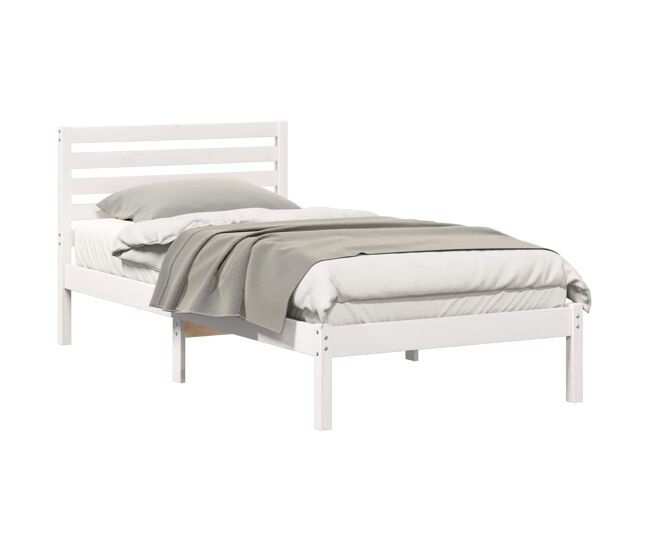Estructura de cama individual para adultos - 90 x 200 cm madera de pino macizo