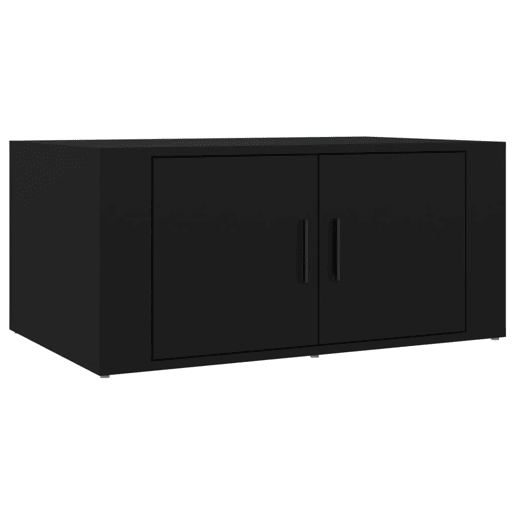 Mesa de Centro, Mesa baixa, 80x50x36 cm derivados de madeira preto